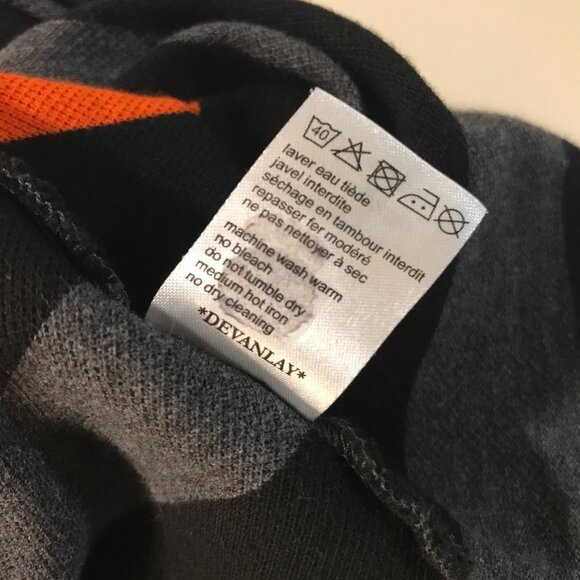Men's Lacoste Long Sleeve Striped Polo -Size 8 (L) - Picture 8 of 12
